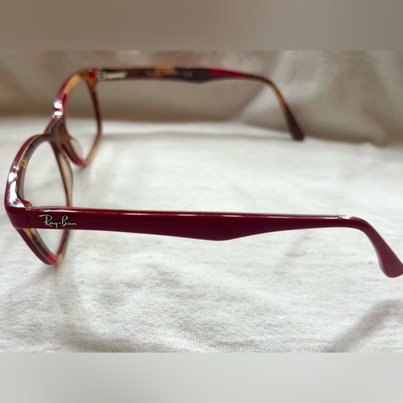 Ray-Ban RB 5228 Matte Red Optics Eyeglasses and Case - Picture 3 of 5